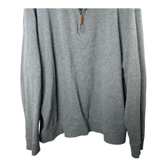 Lands End Gray 1/4 Zip Pullover Sweater Men's Size XL - Picture 4 of 5